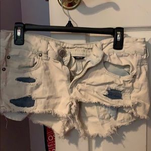 American Eagle Ripped Jean Shorts.